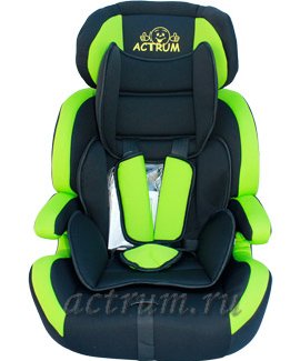 Детское автокресло ACTRUM DL-515 BLACK GREEN (черный зеленый)