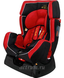 Детское автокресло ACTRUM ORION RED BLACK (красный черный)